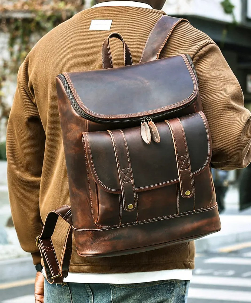Crazyhorse Leather Backpack