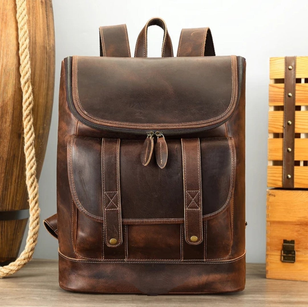 Crazyhorse Leather Backpack – Lexington Leather