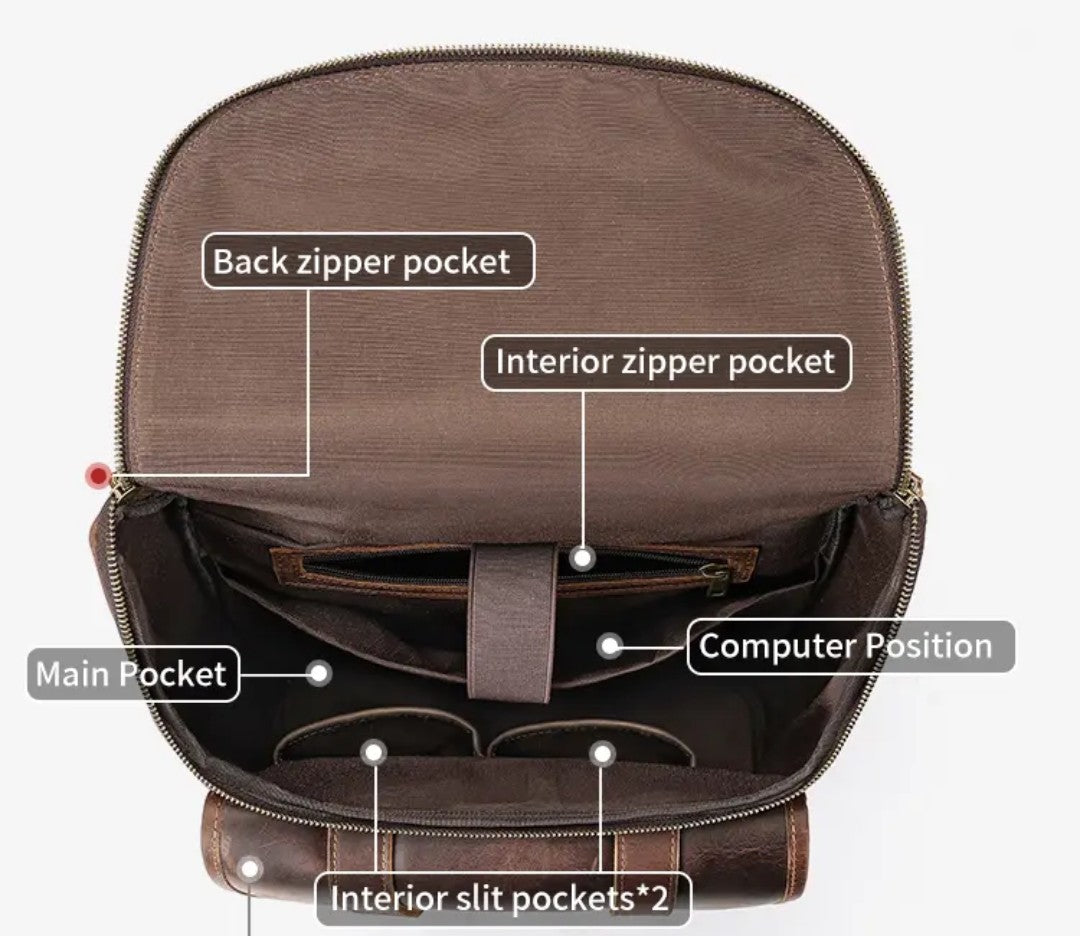 Crazyhorse Leather Backpack